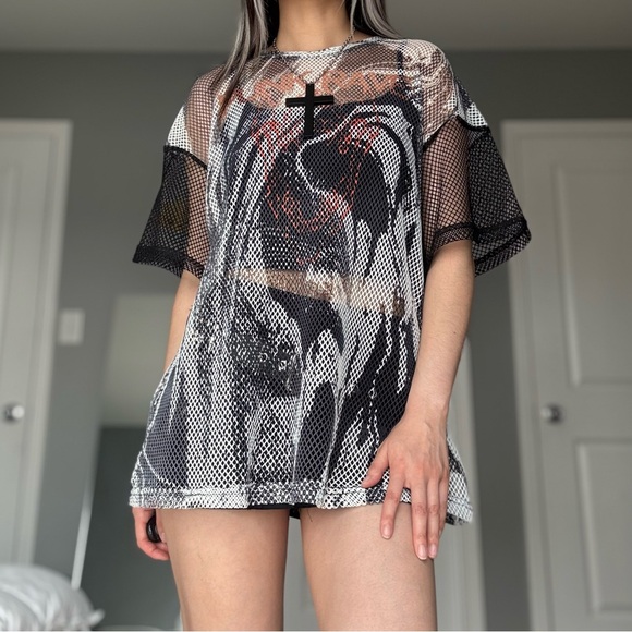 Punk Rave Mesh Shirt - Picture 2 of 11